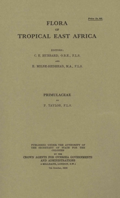 Flora of Tropical East Africa: Primulaceae : Primulaceae, Paperback / softback Book