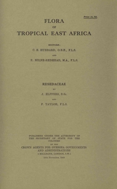 Flora of Tropical East Africa: Resedaceae : Resedaceae, Paperback / softback Book
