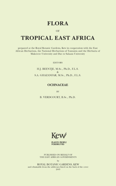 Flora of Tropical East Africa : Ochnaceae, PDF eBook