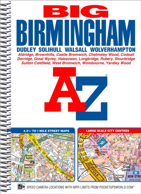 Big Birmingham A-Z Street Atlas, Spiral bound Book