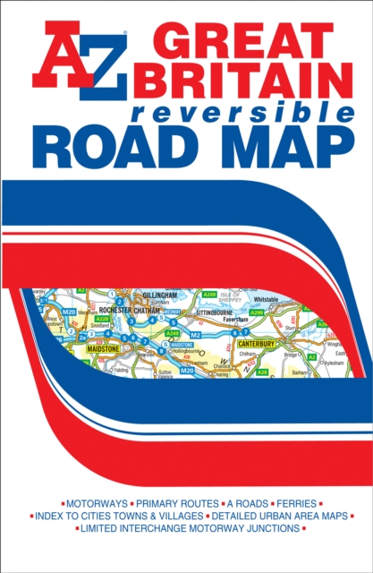 Great Britain Reversible Road Map, Sheet map, folded Book
