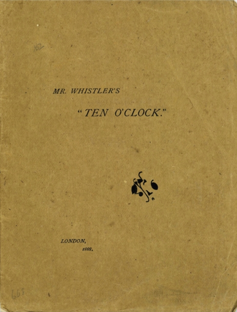 Mr. Whistler's Ten O'clock, Paperback / softback Book