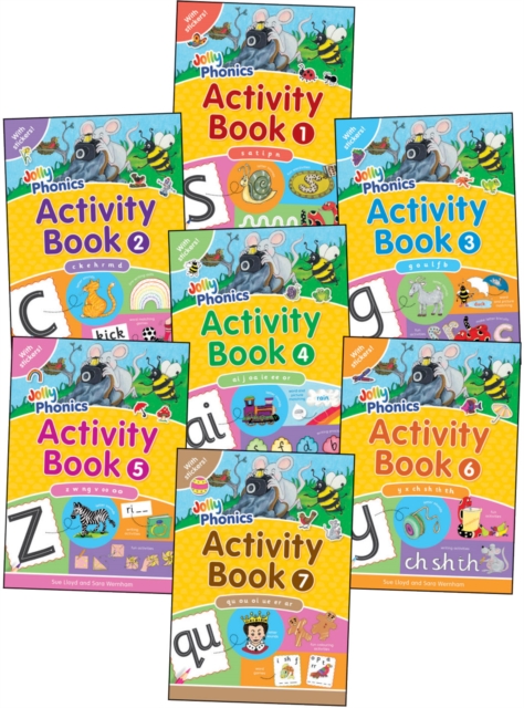 Jolly Phonics Activity Books 1-7 : in Precursive Letters (British English edition), Paperback / softback Book