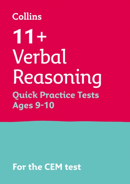 11+ Verbal Reasoning Quick Practice Tests Age 9-10 (Year 5) : For the 2024 Cem Tests, Paperback / softback Book