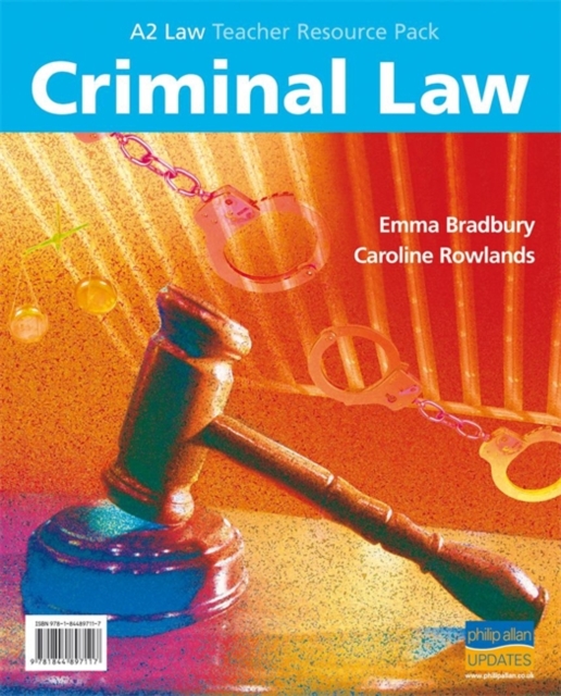 A2 Criminal Law Teacher Resource, Hardback Book