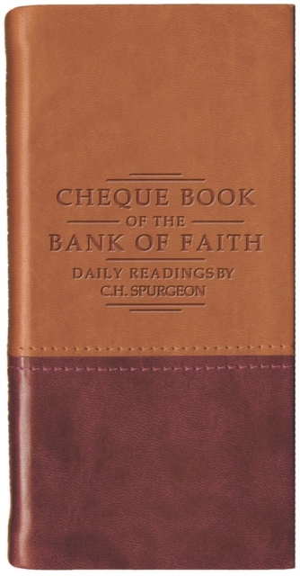 Chequebook of the Bank of Faith – Tan/Burgundy, Leather / fine binding Book