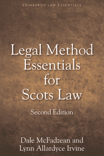 Legal Method Essentials for Scots Law, Paperback / softback Book