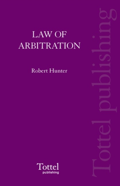 The Law of Arbitration in Scotland, Paperback / softback Book