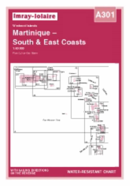Imray Iolaire Chart A301 : East Coast of Martinique, Sheet map, folded Book