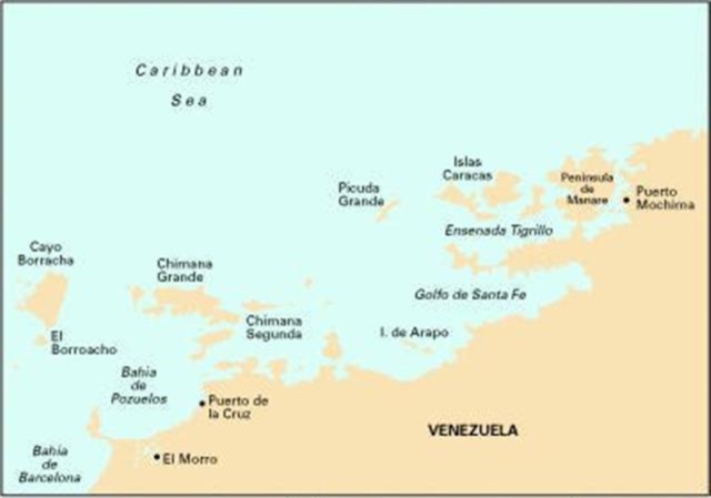 Imray Iolaire Chart D131 : Puerto Mochima to Carenero, Sheet map, folded Book