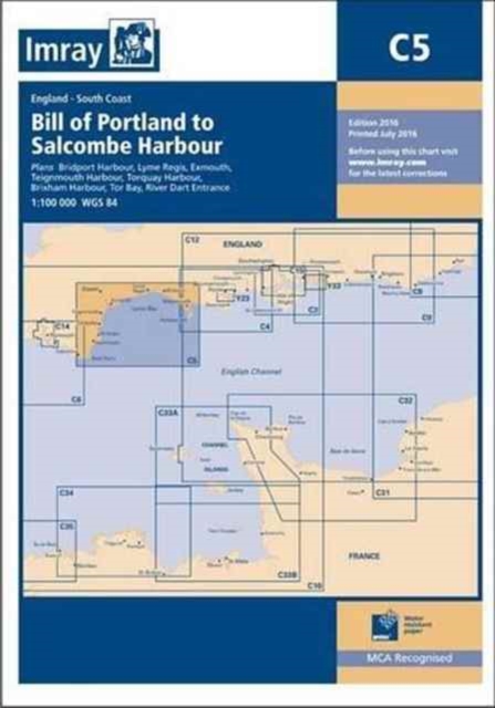 Imray Chart C5 : Bill of Portland to Salcombe Harbour, Paperback / softback Book