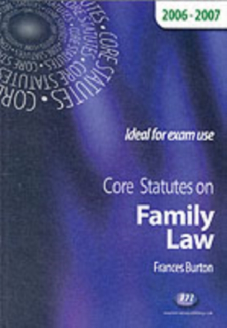 Core Statutes on Family Law, Paperback Book