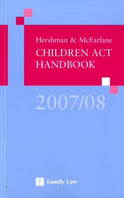 Hershman and McFarlane Children Act Handbook, Paperback Book
