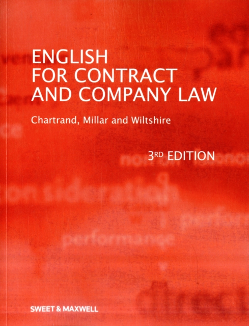 English for Contract & Company Law, Paperback / softback Book