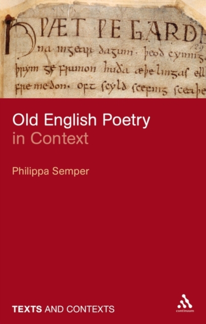 Old English Poetry in Context, Hardback Book