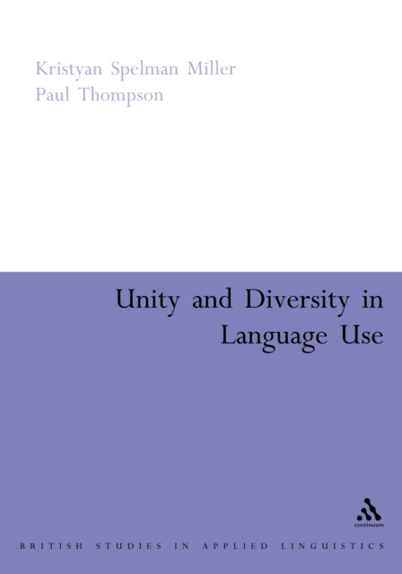 Unity and Diversity in Language Use, PDF eBook