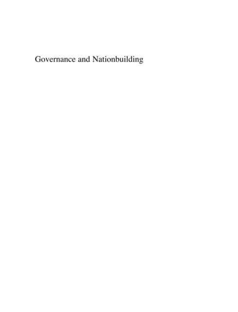 Governance and Nationbuilding : The Failure of International Intervention, PDF eBook