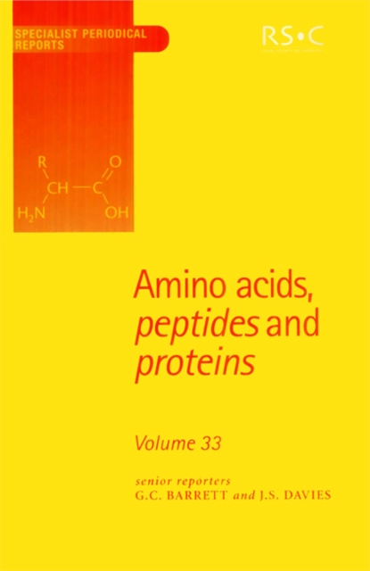 Amino Acids, Peptides and Proteins : Volume 33, PDF eBook
