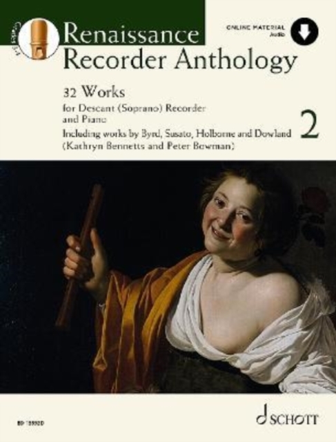 Renaissance Recorder Anthology : 32 Pieces for Soprano (Descant) Recorder and Piano 2, Sheet music Book