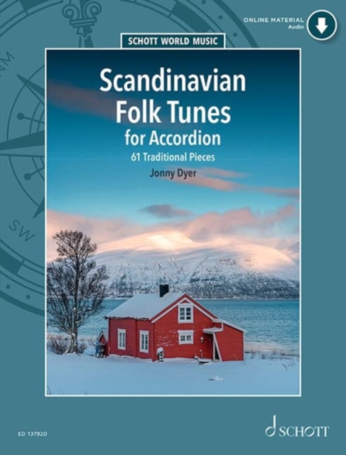 Scandinavian Folk Tunes for Accordion : 61 Traditional Pieces. accordion., Sheet music Book