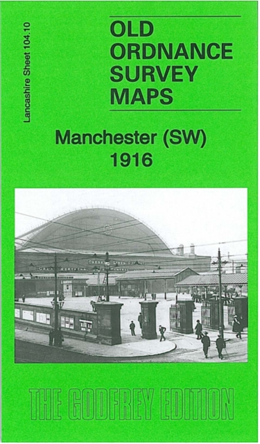 Manchester SW 1916 : Lancashire Sheet 104.10b, Sheet map, folded Book