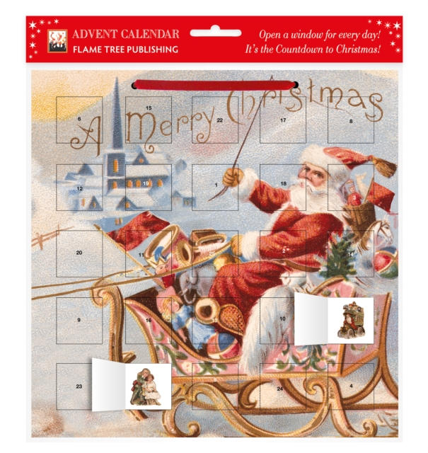 Santa's Sleigh advent calendar (with stickers), Calendar Book