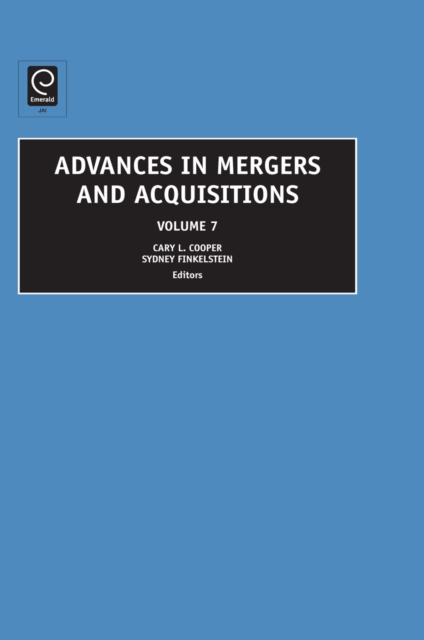 Advances in Mergers and Acquisitions, Hardback Book