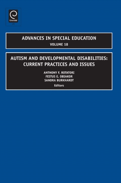 Autism and Developmental Disabilities : Current Practices and Issues, Hardback Book