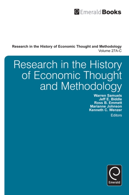 Research in the History of Economic Thought and Methodology (Part A, B & C), Multiple-component retail product Book