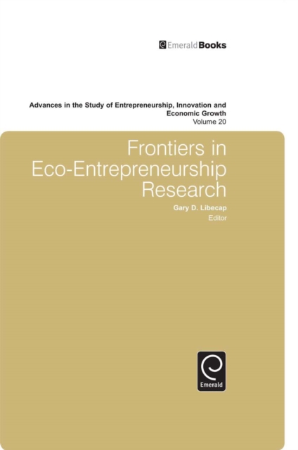 Frontiers in Eco Entrepreneurship Research, PDF eBook