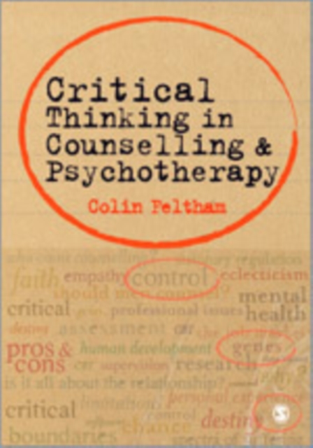 Critical Thinking in Counselling and Psychotherapy, Hardback Book