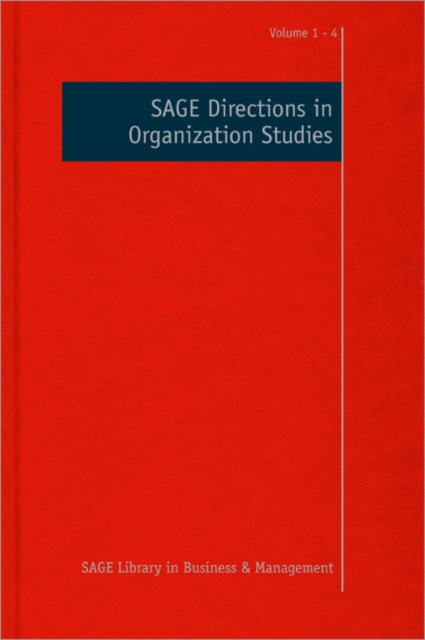 SAGE Directions in Organization Studies, Multiple-component retail product Book