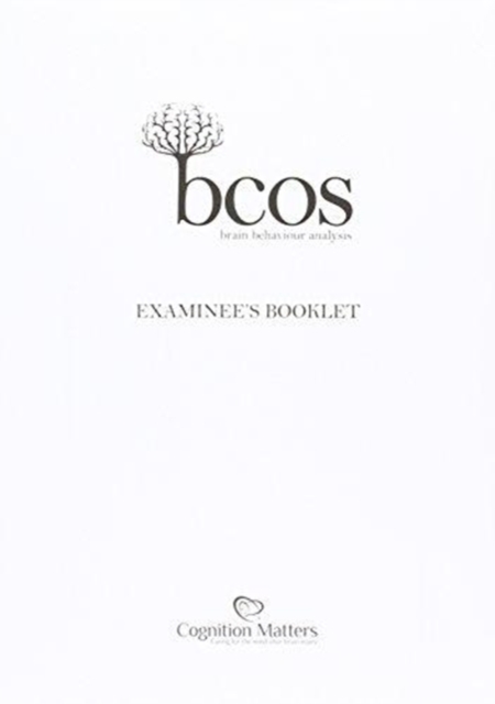 BCoS Cognitive Screen : Examinee's Booklet (Pack of 15), Paperback / softback Book