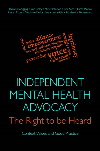 Independent Mental Health Advocacy - The Right to Be Heard : Context, Values and Good Practice, Paperback / softback Book