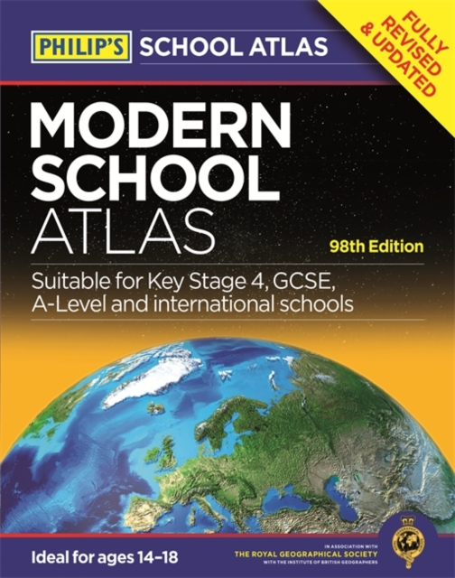 Philip's Modern School Atlas: 98th Edition, Hardback Book