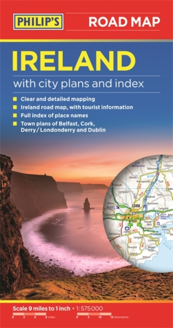 Philip's Ireland Road Map, Paperback Book