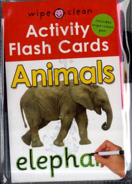 Animals : Wipe Clean Activity Flashcards, Hardback Book