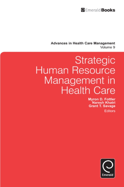 Strategic Human Resource Management in Health Care, PDF eBook