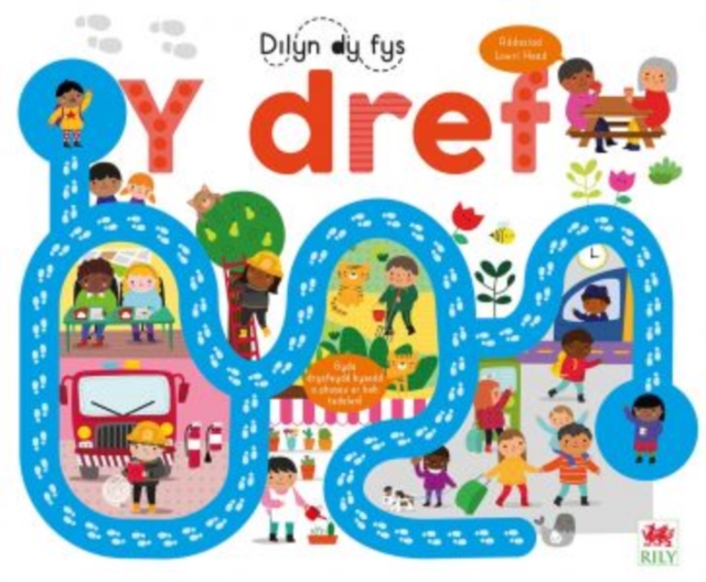 Cyfres Dilyn dy Fys: Dref, Y, Hardback Book