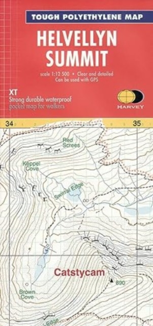 Helvellyn Summit, Sheet map, folded Book