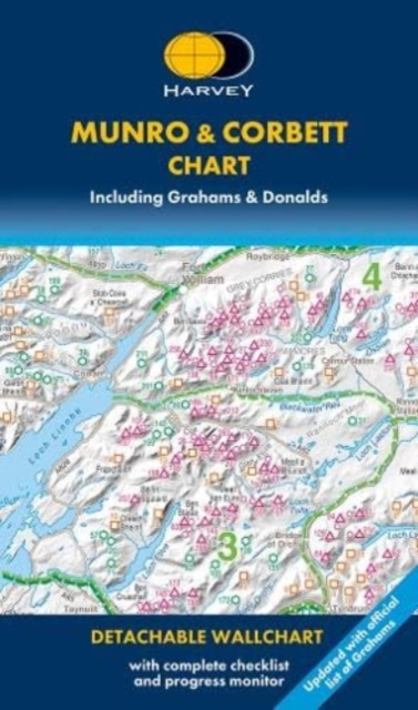 Munro & Corbett Chart, Sheet map, folded Book