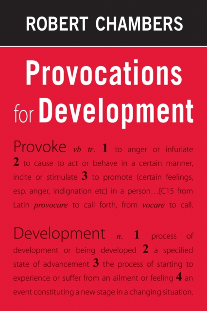 Provocations for Development, Hardback Book