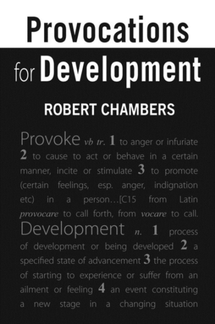 Provocations for Development, Paperback / softback Book