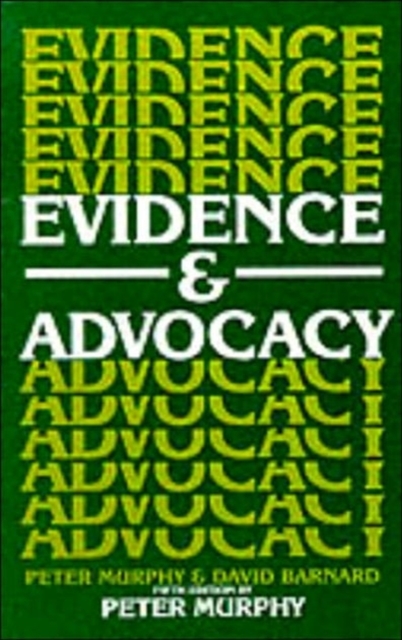 Evidence and Advocacy, Paperback / softback Book