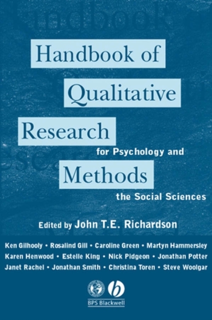 Handbook of Qualitative Research Methods for Psychology and the Social Sciences, Paperback / softback Book