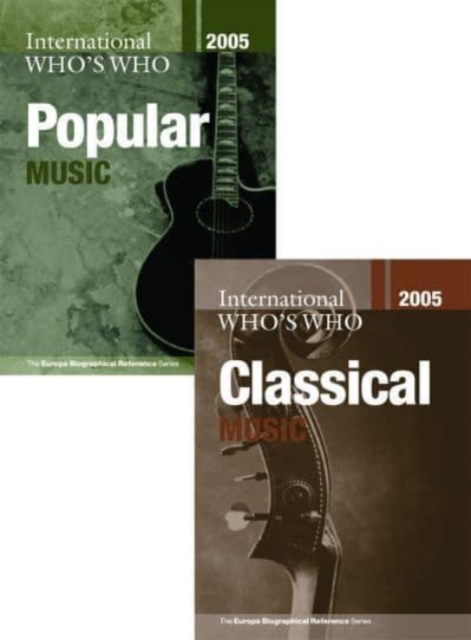 International Who's Who in Classical Music/Popular Music 2005 Set, Mixed media product Book