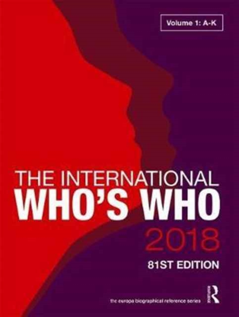 The International Who's Who 2018, Hardback Book