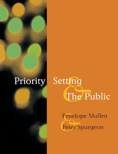 Priority Setting and the Public, Paperback / softback Book
