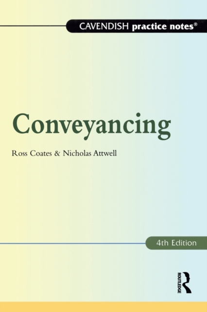 Practice Notes on Conveyancing, Paperback / softback Book