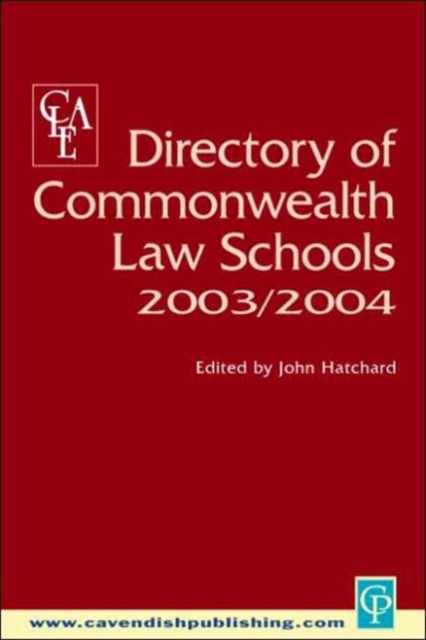 Directory of Commonwealth Law Schools 2003-2004, Paperback / softback Book